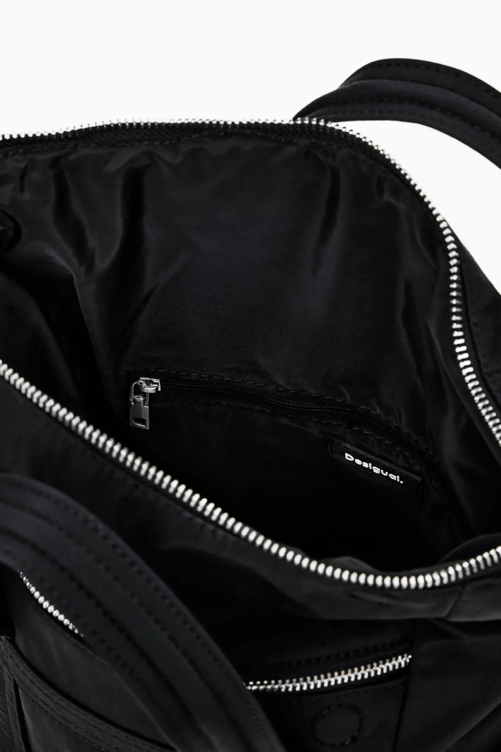 Multi-pocket nylon handbag
