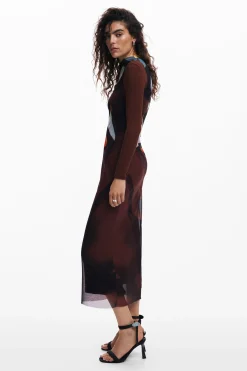 Multi-position midi dress