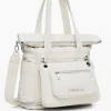 Multi-position nylon backpack
