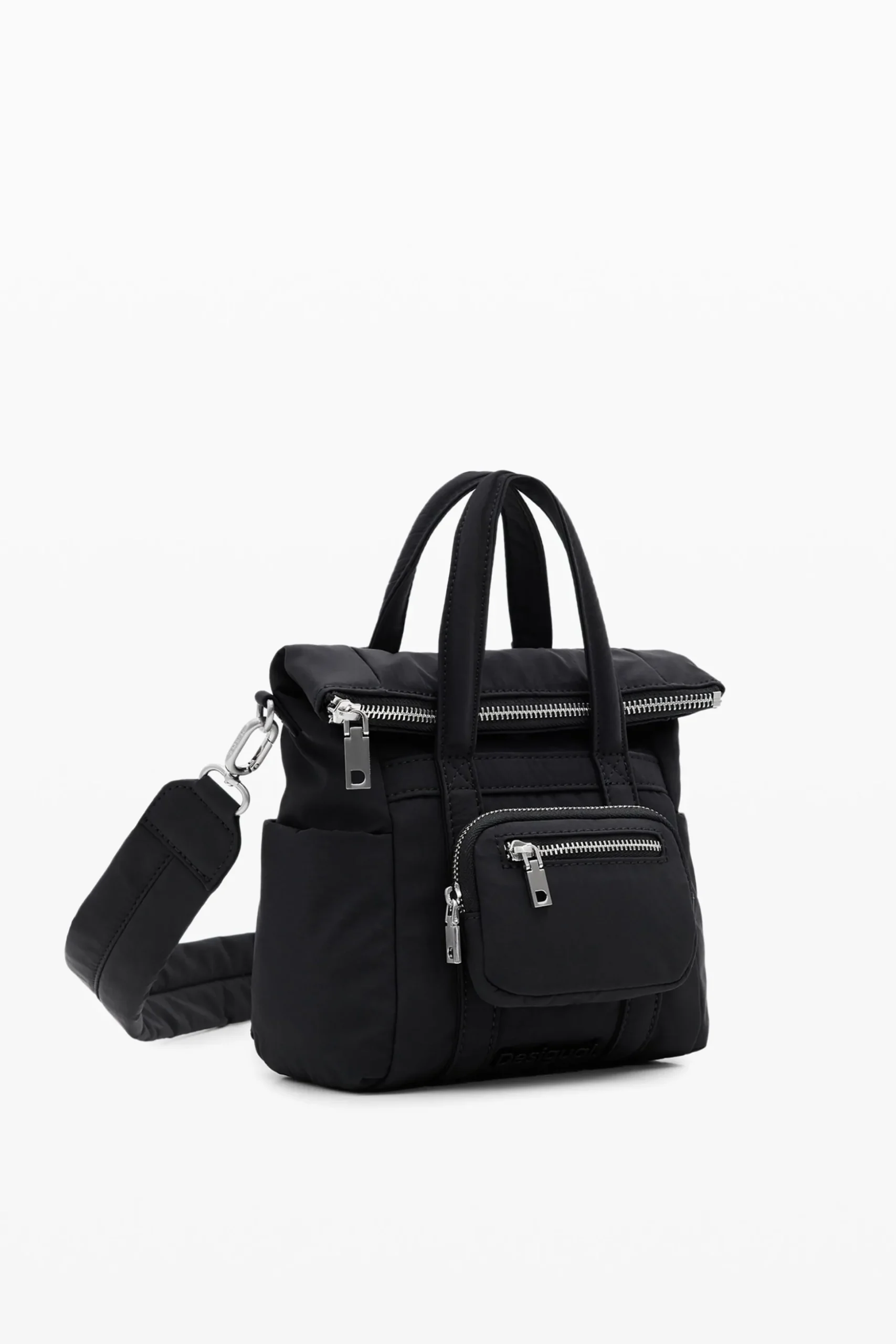 Multiposition nylon backpack