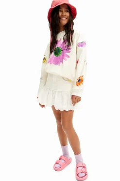 Oversize daisy sweatshirt
