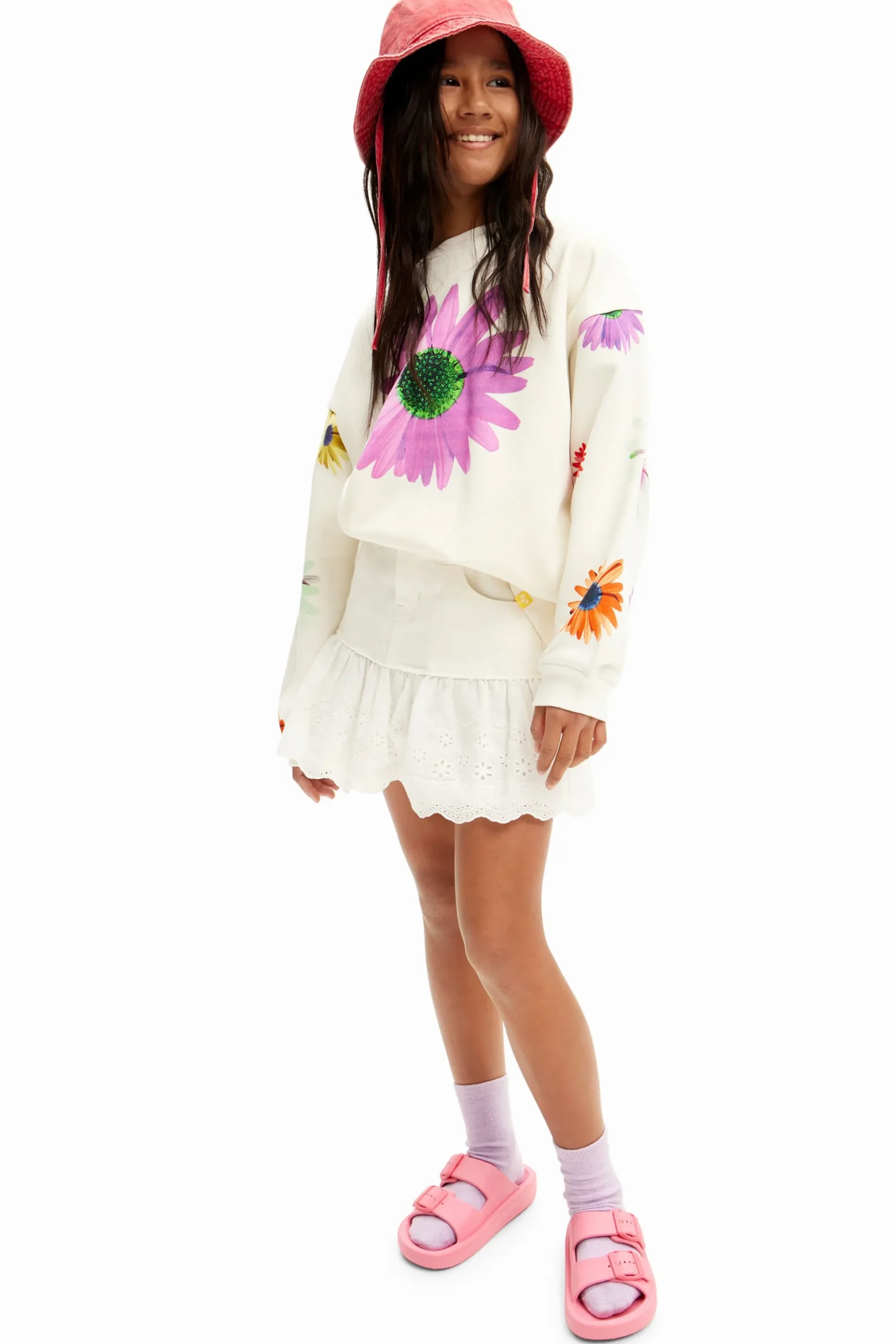 Oversize daisy sweatshirt