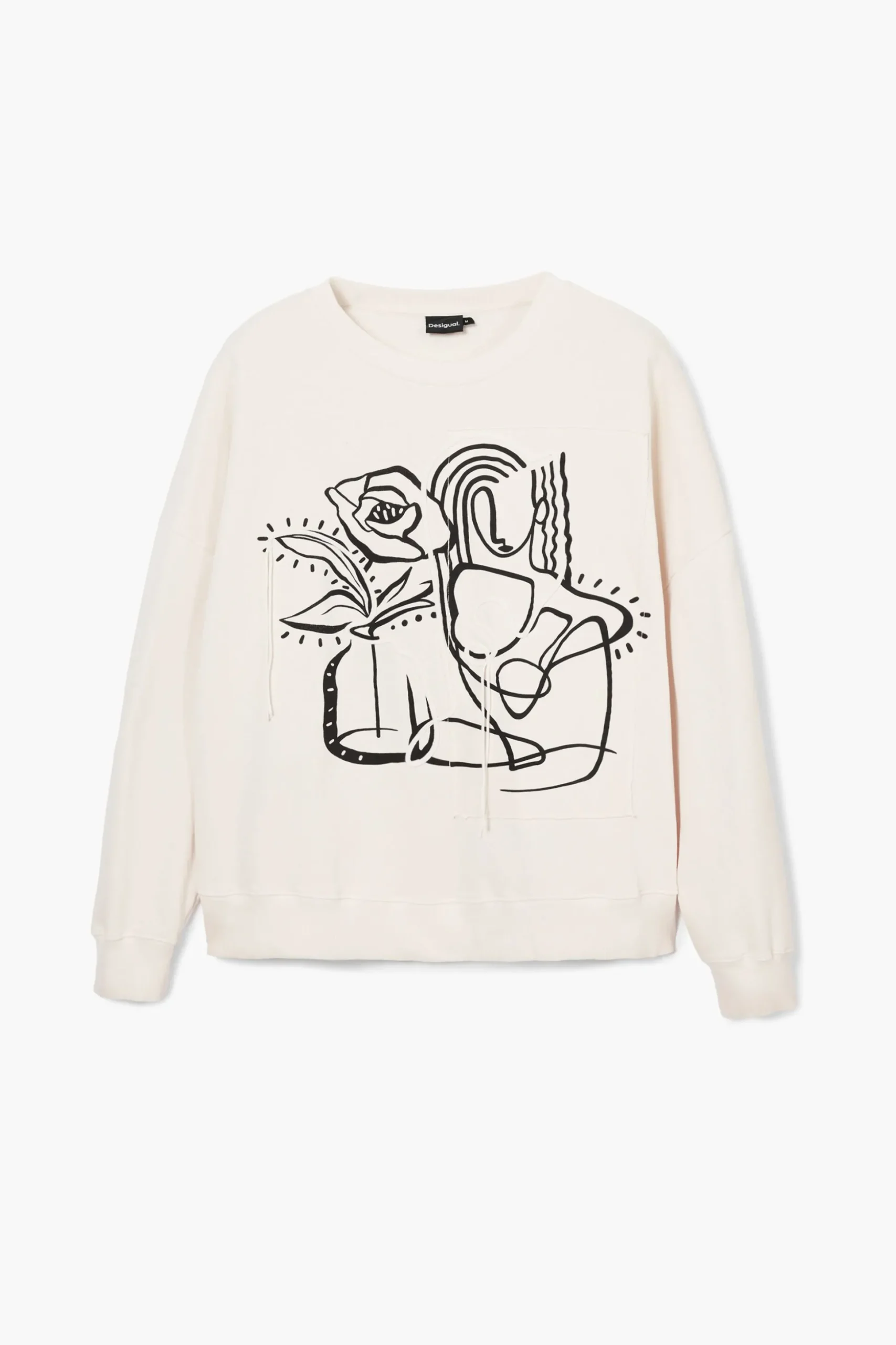 Oversized floral sweatshirt
