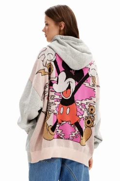 Oversized jacquard Mickey Mouse sweatshirt