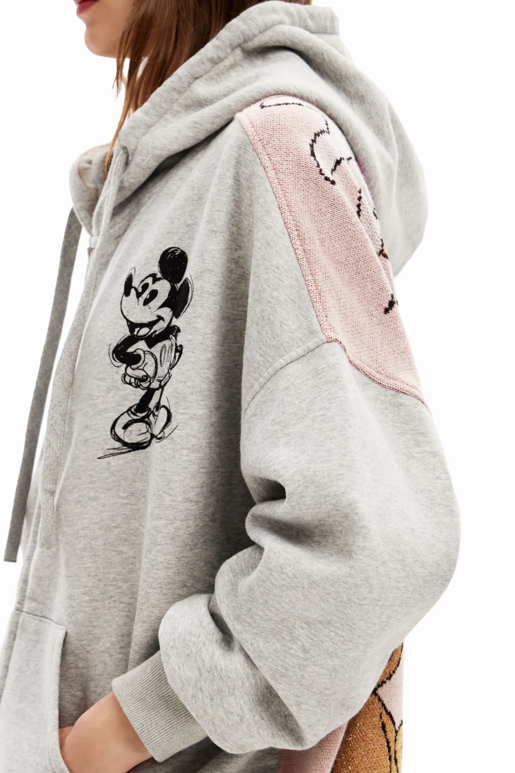 Oversized jacquard Mickey Mouse sweatshirt
