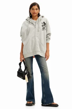 Oversized jacquard Mickey Mouse sweatshirt