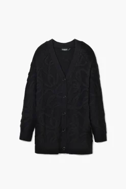 Oversized knit cardigan