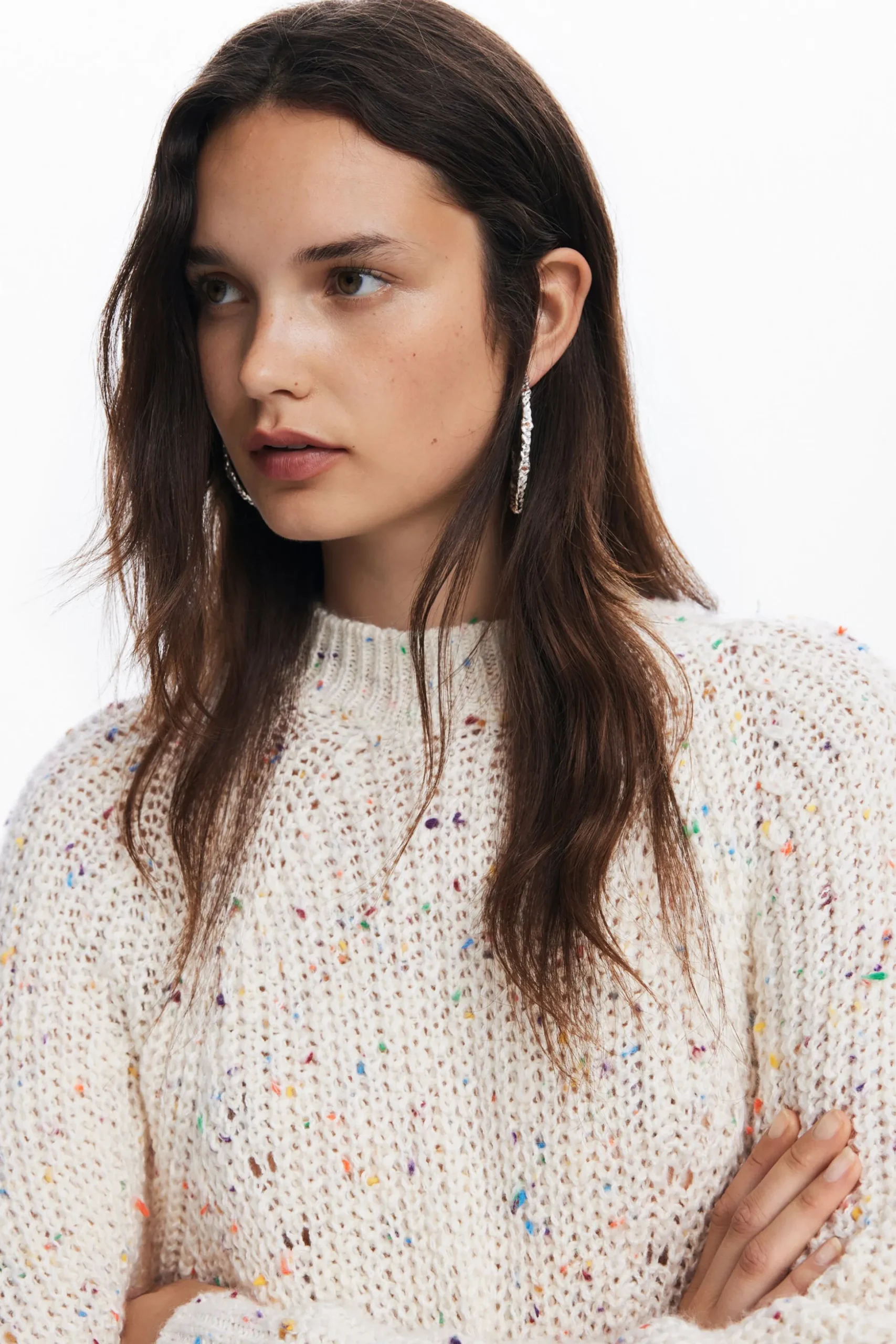 Oversized knit sweater