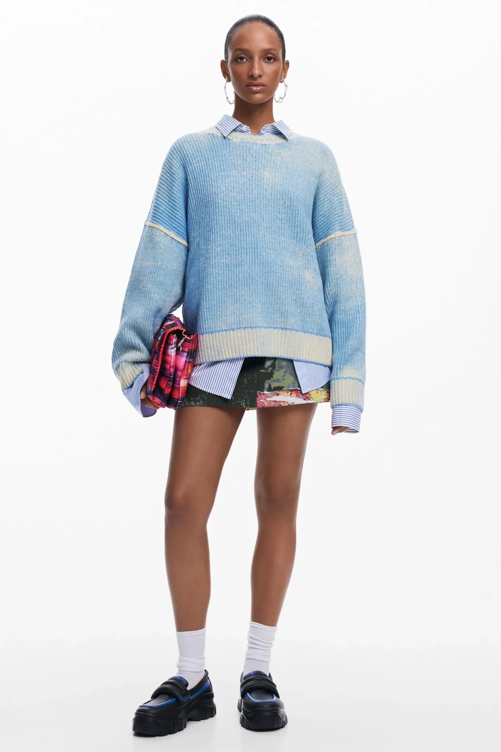 Oversized tie-dye sweater
