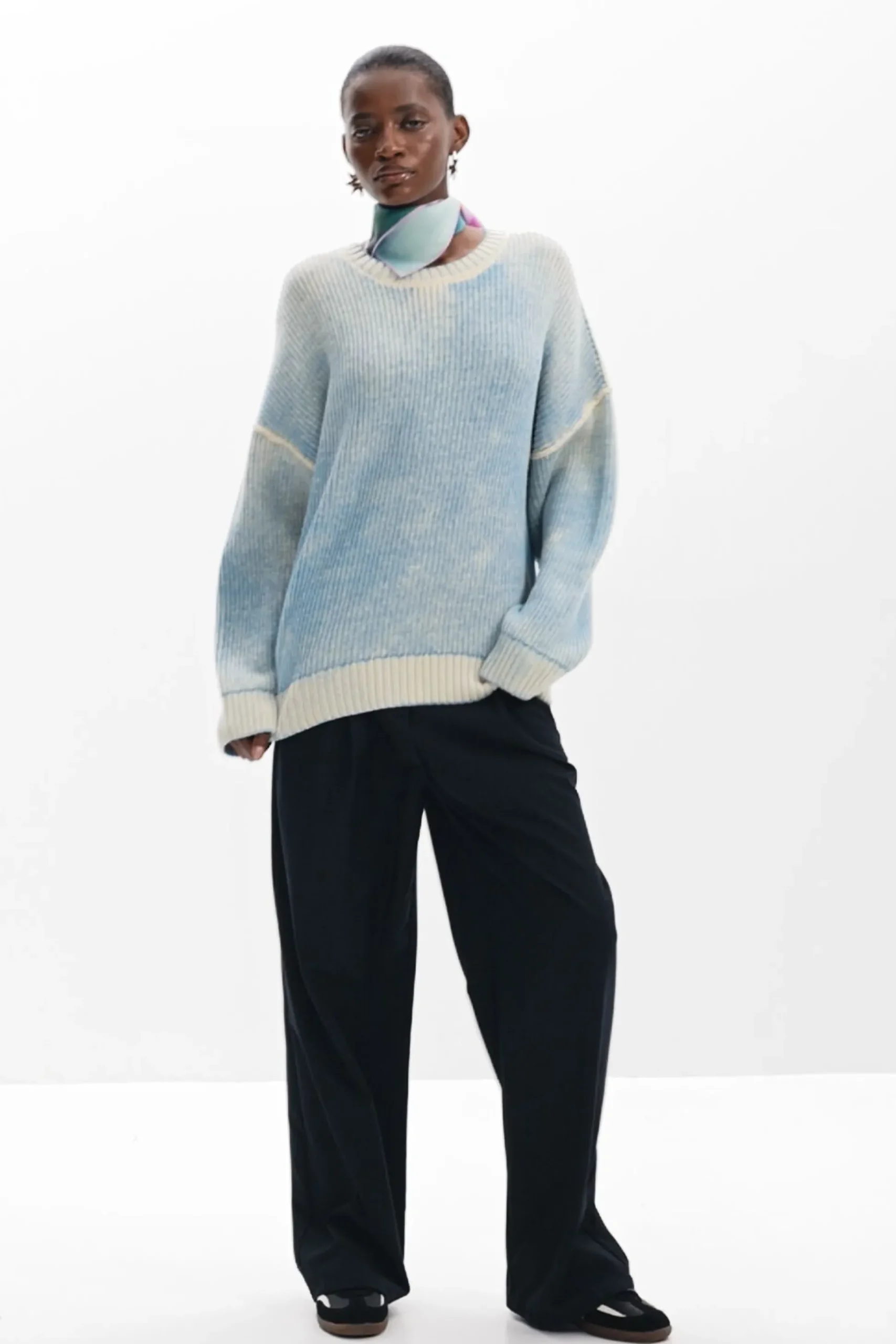 Oversized tie-dye sweater