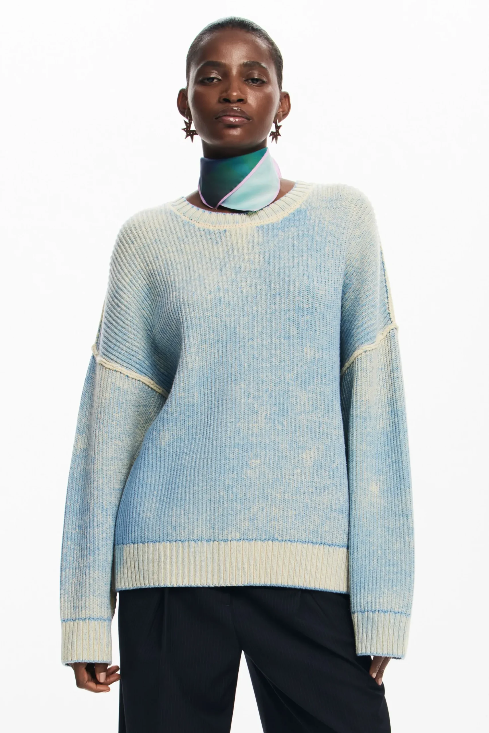 Oversized tie-dye sweater