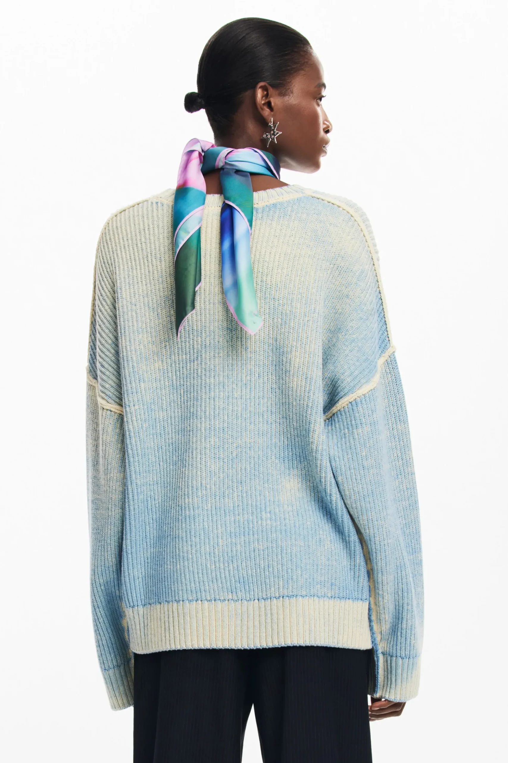 Oversized tie-dye sweater