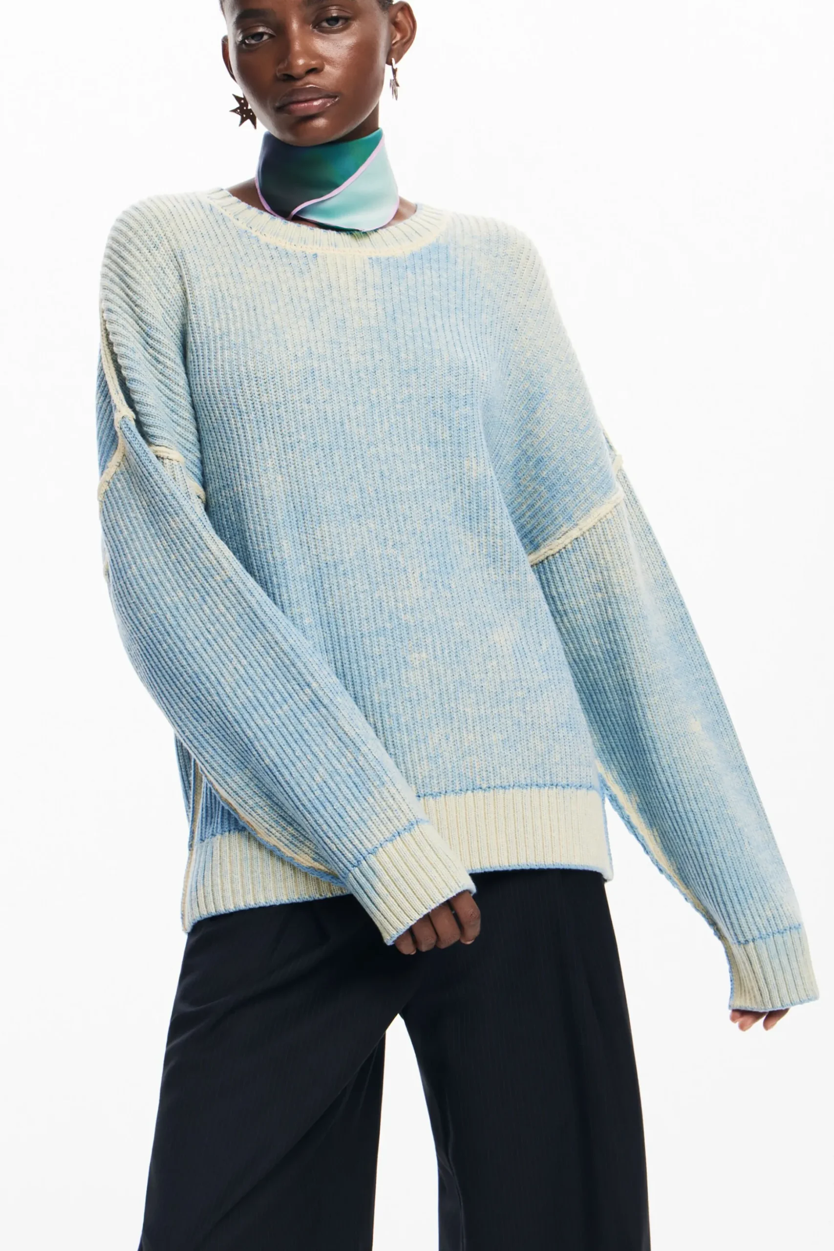 Oversized tie-dye sweater