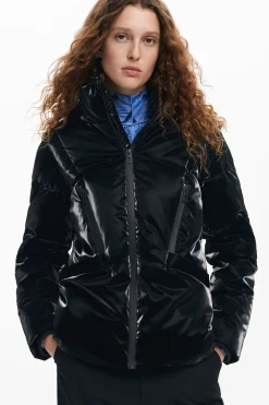 Padded coat with hood