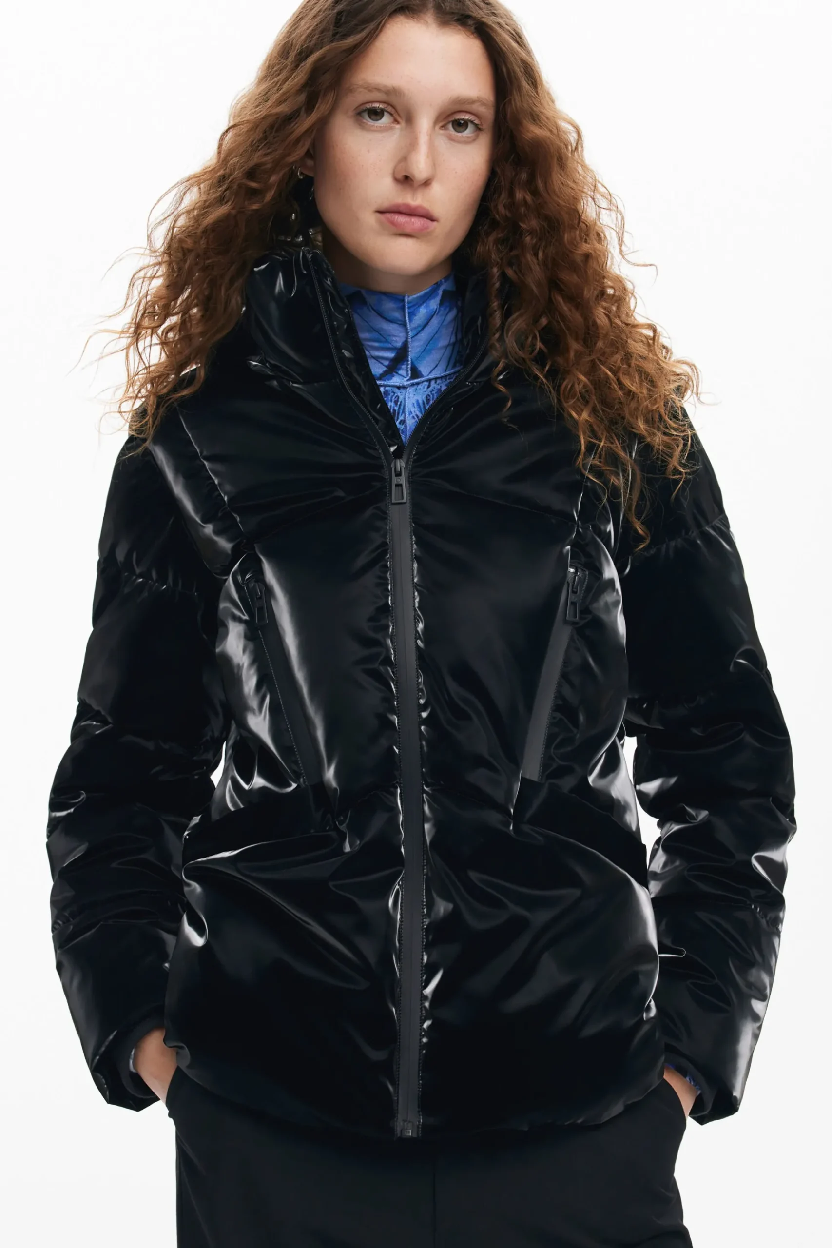 Padded coat with hood