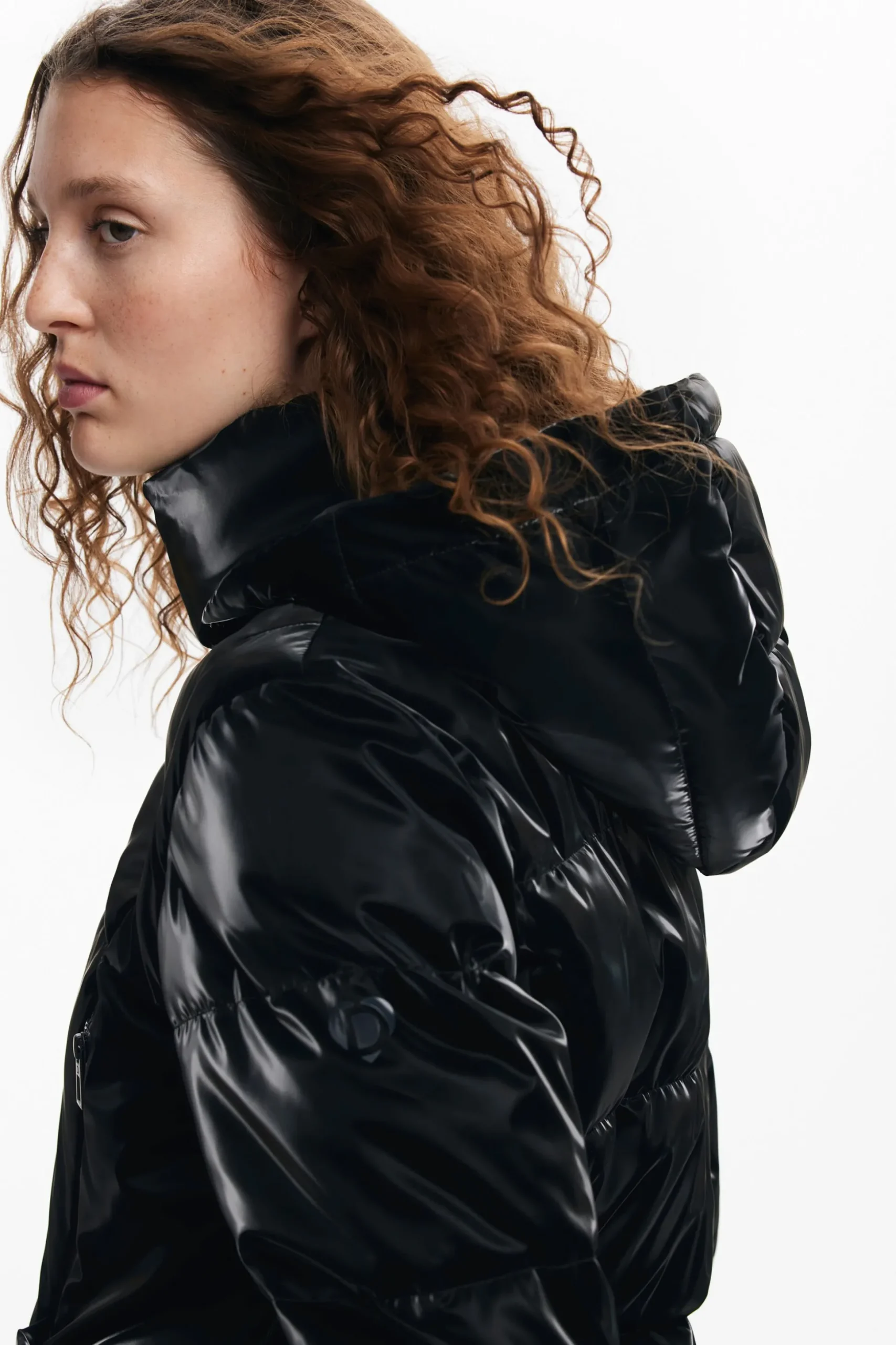 Padded coat with hood