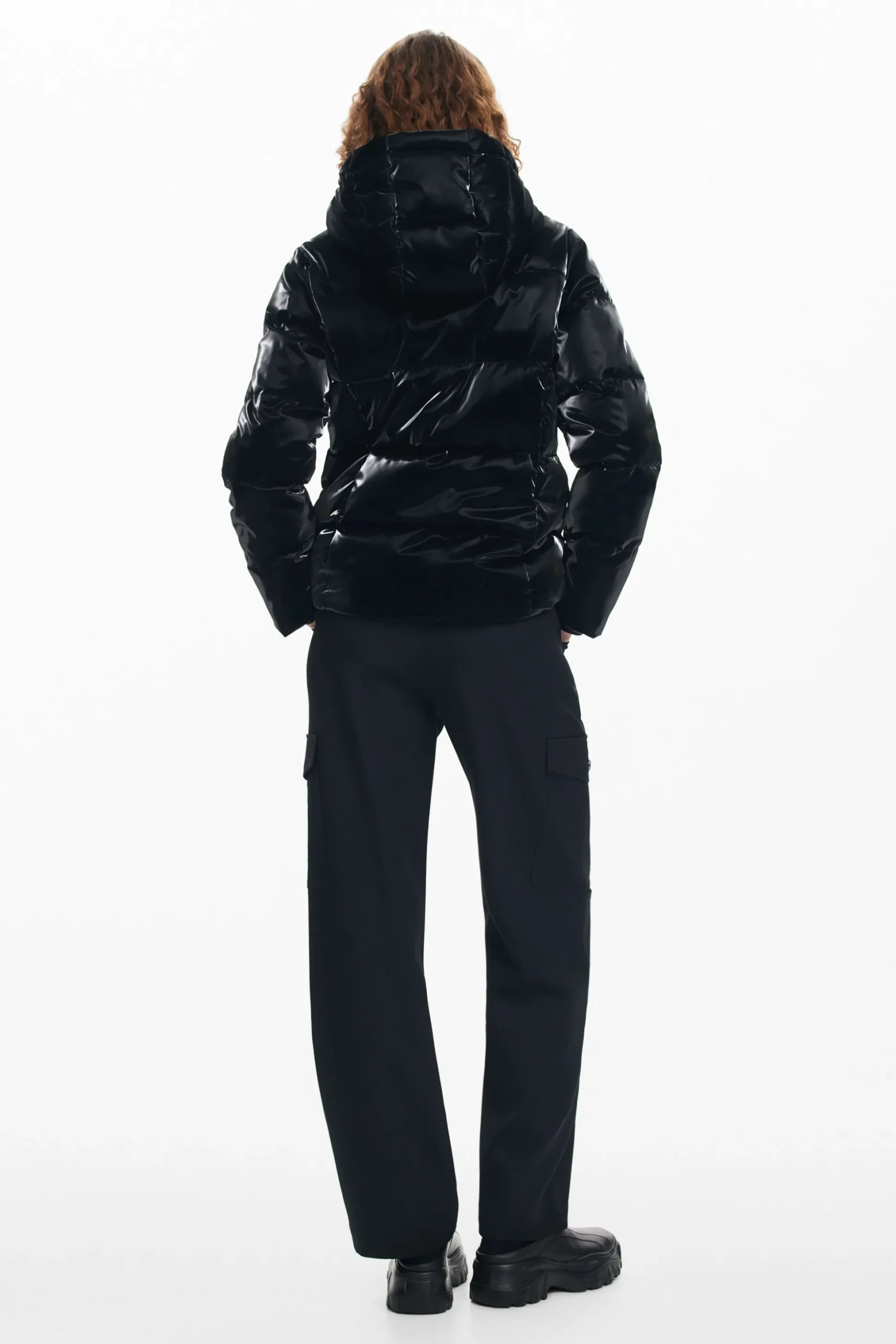 Padded coat with hood