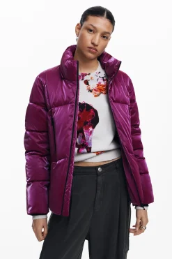 Padded coat with hood