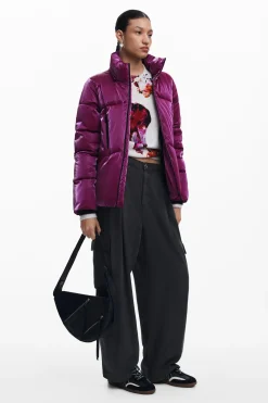 Padded coat with hood