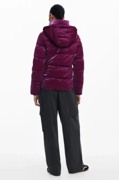 Padded coat with hood