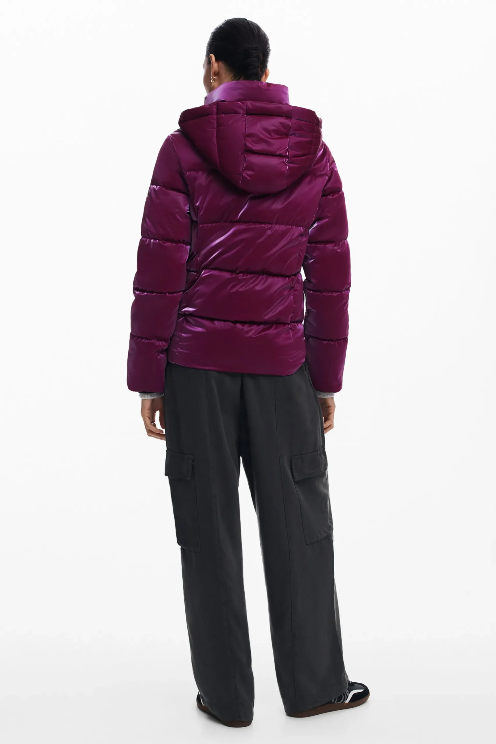 Padded coat with hood