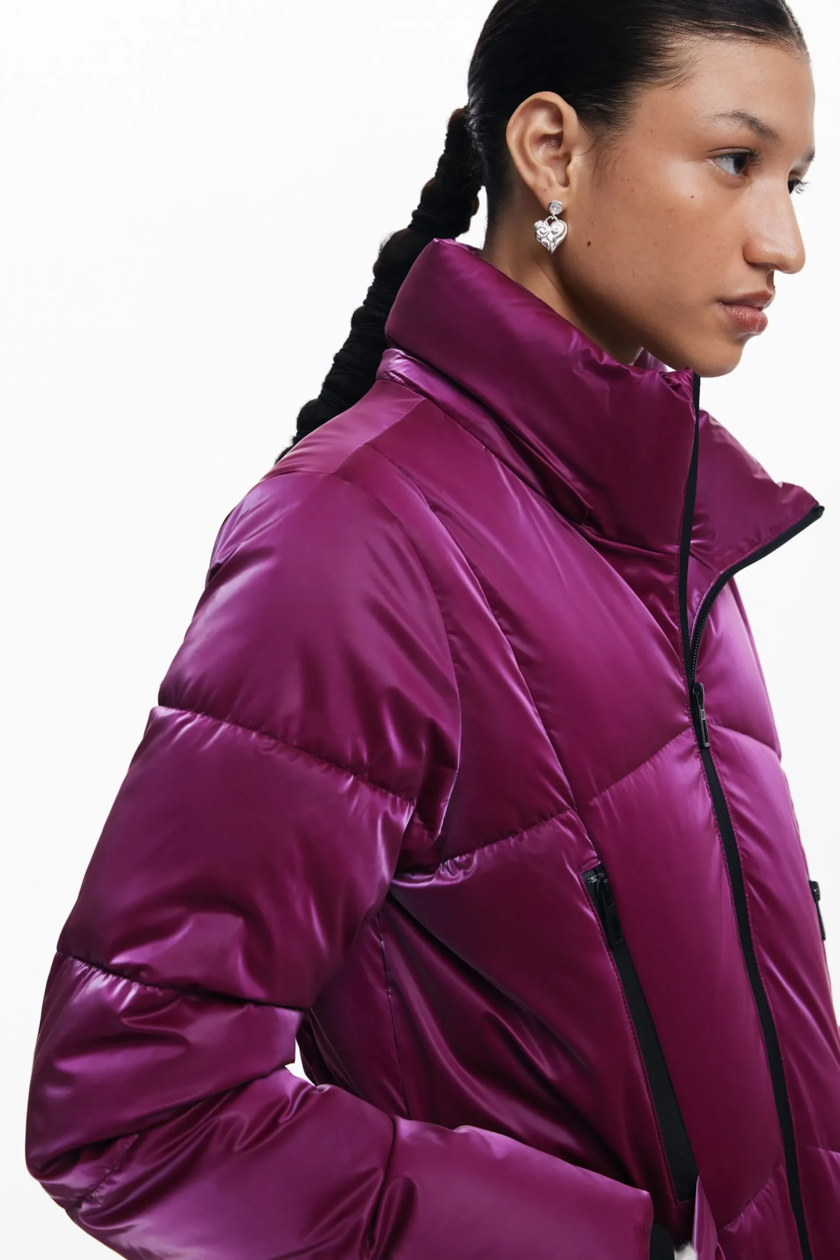 Padded coat with hood