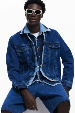 Patchwork denim jacket