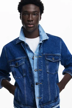 Patchwork denim jacket