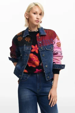 Patchwork denim jacket