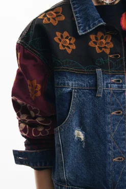 Patchwork denim jacket