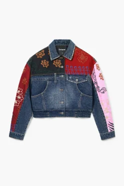 Patchwork denim jacket