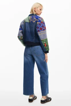 Patchwork denim jacket