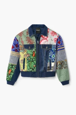 Patchwork denim jacket