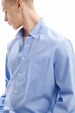 Patchwork poplin shirt