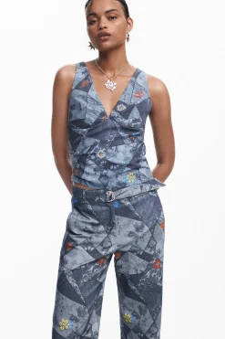 Patchwork tank top
