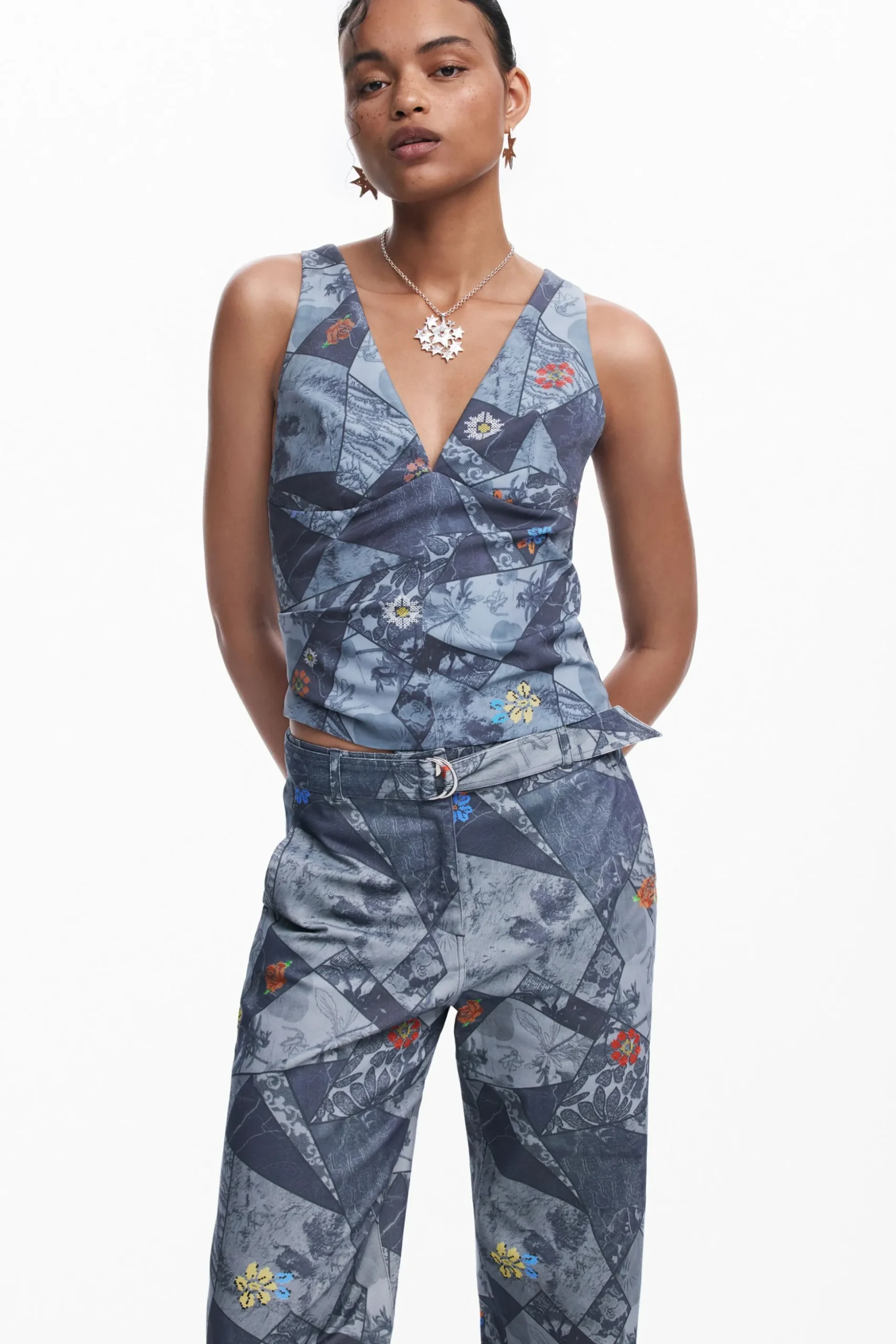 Patchwork tank top