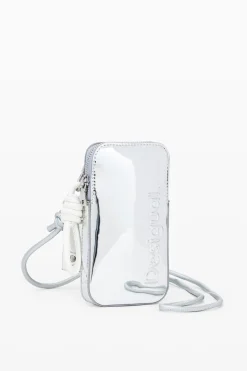 Phone holder-wallet with leather effect