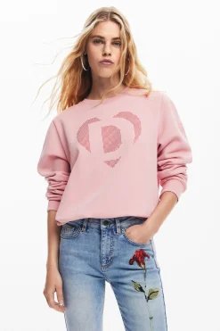 Pink denim pants