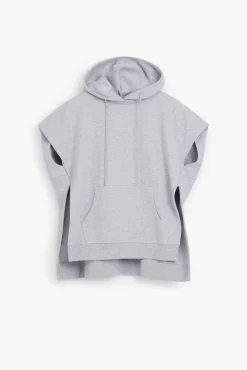 Plain poncho sweatshirt
