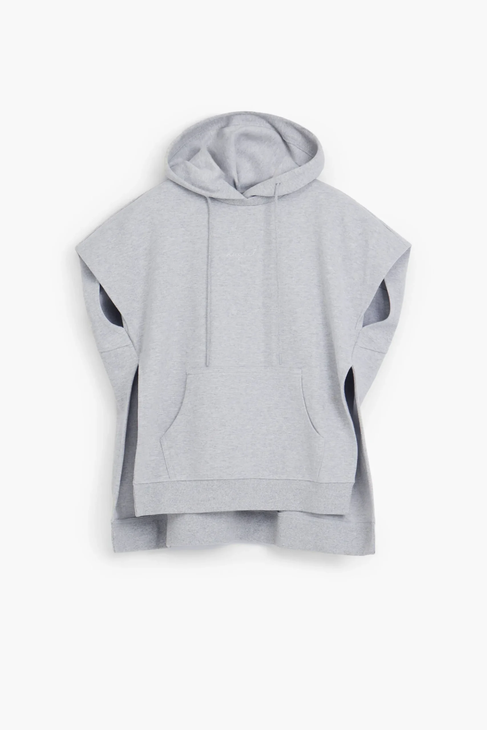 Plain poncho sweatshirt