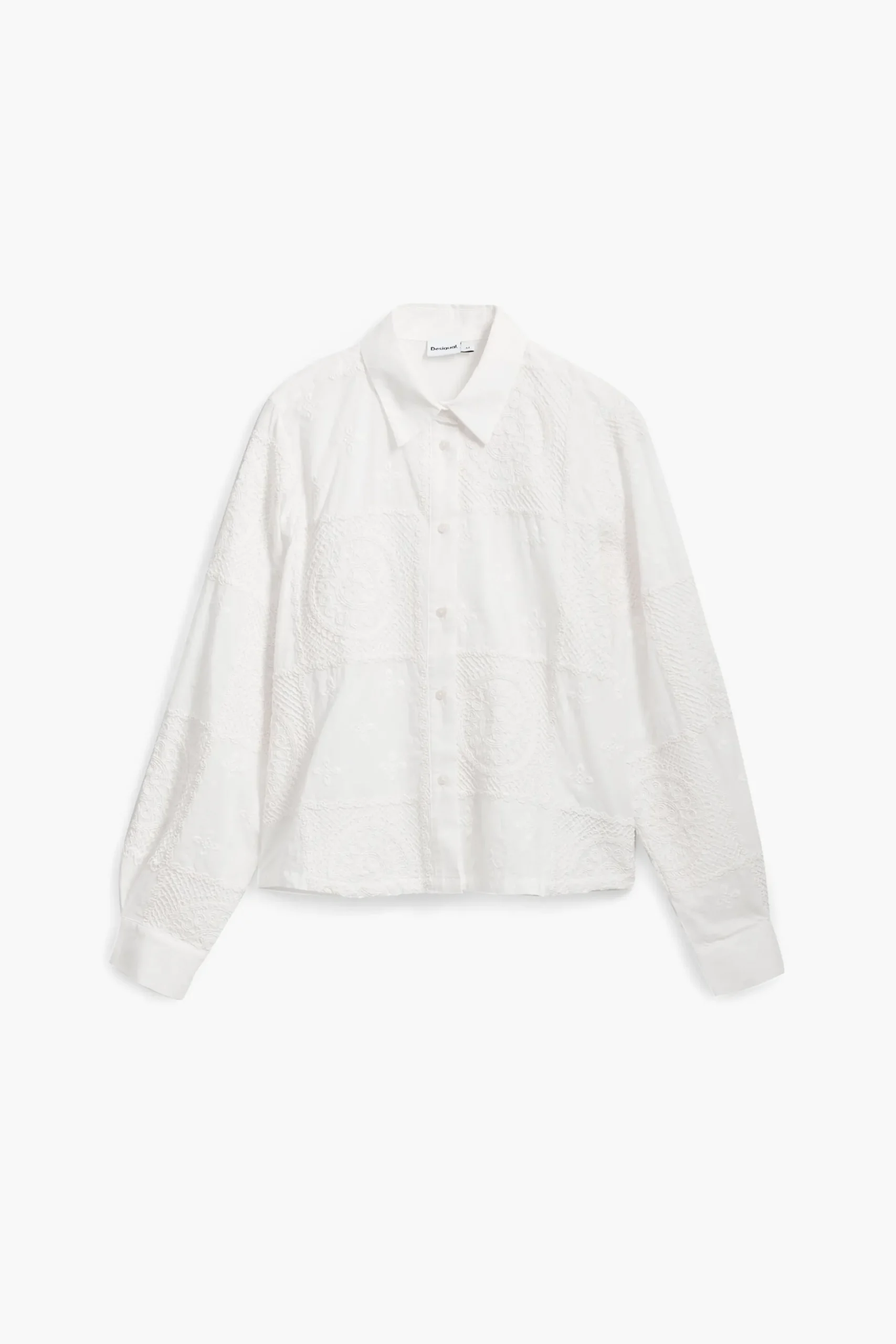 Plain shirt with embroidery