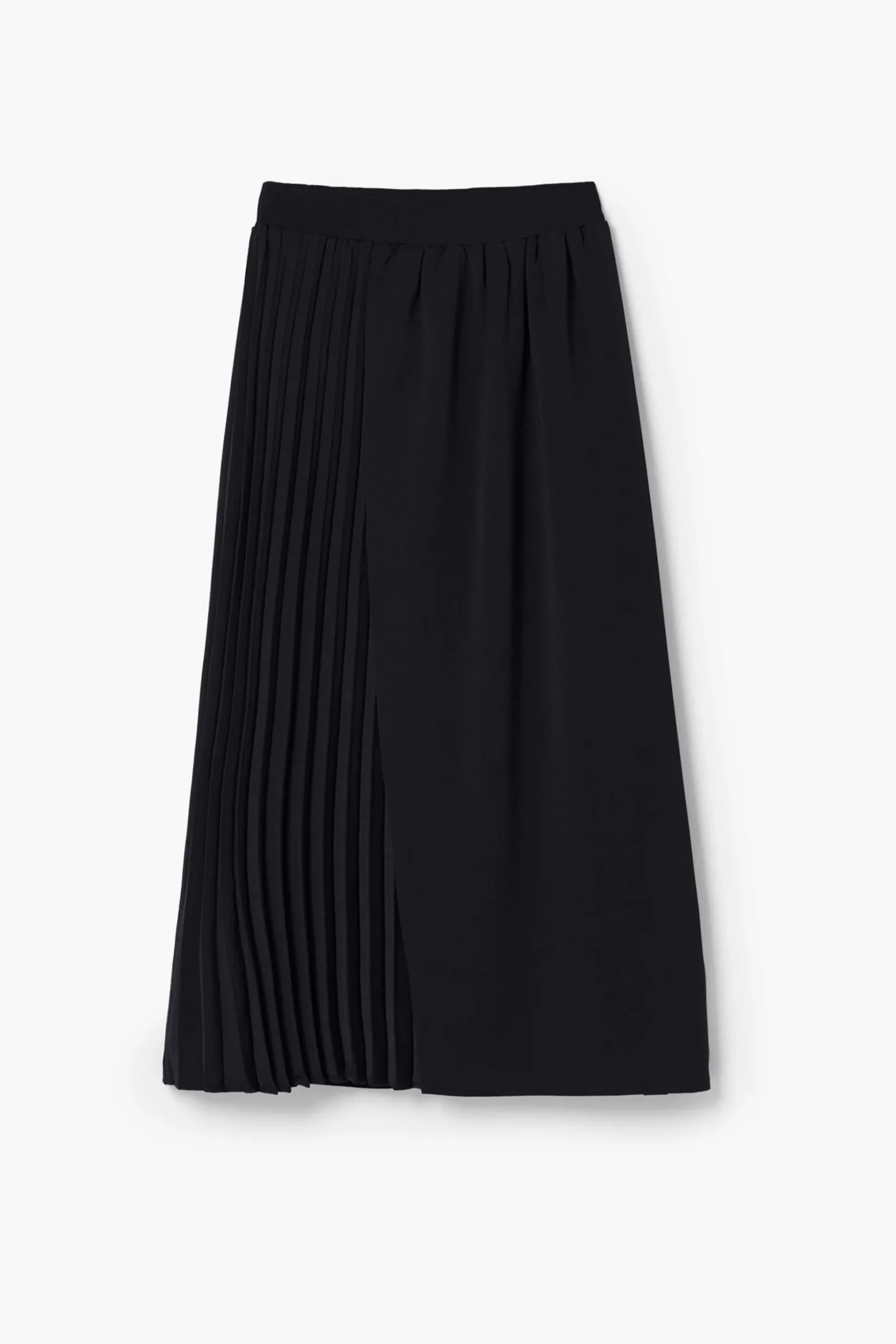 Pleated midi skirt