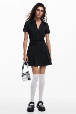 Pleated skirt dress