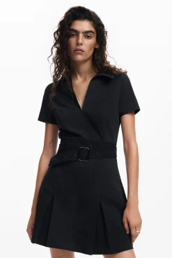 Pleated skirt dress