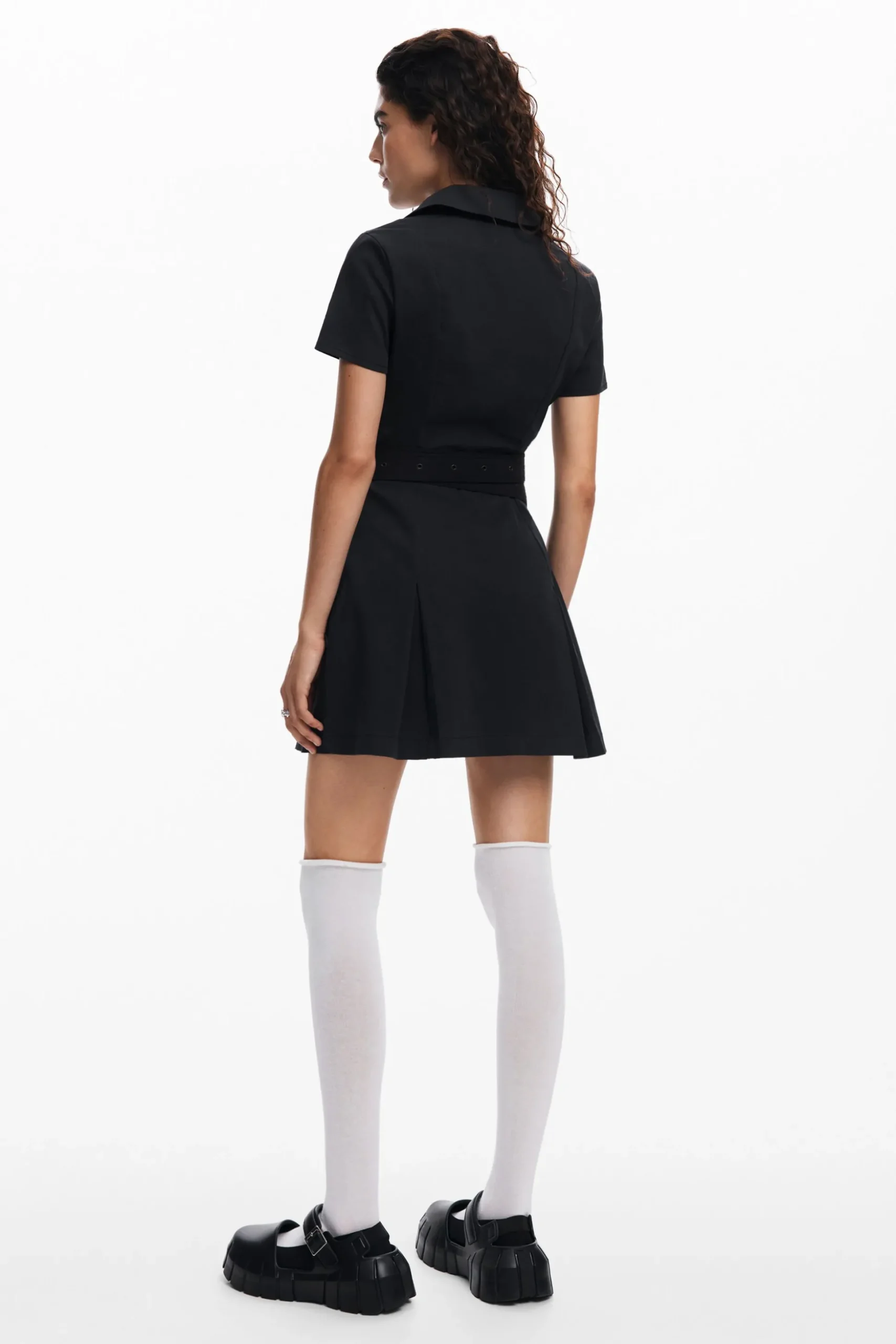 Pleated skirt dress