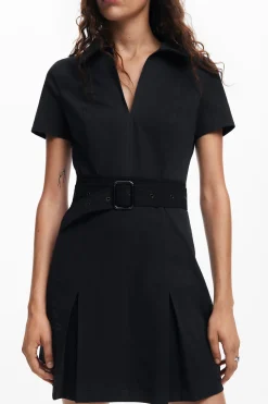 Pleated skirt dress