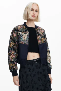 Printed bomber jacket