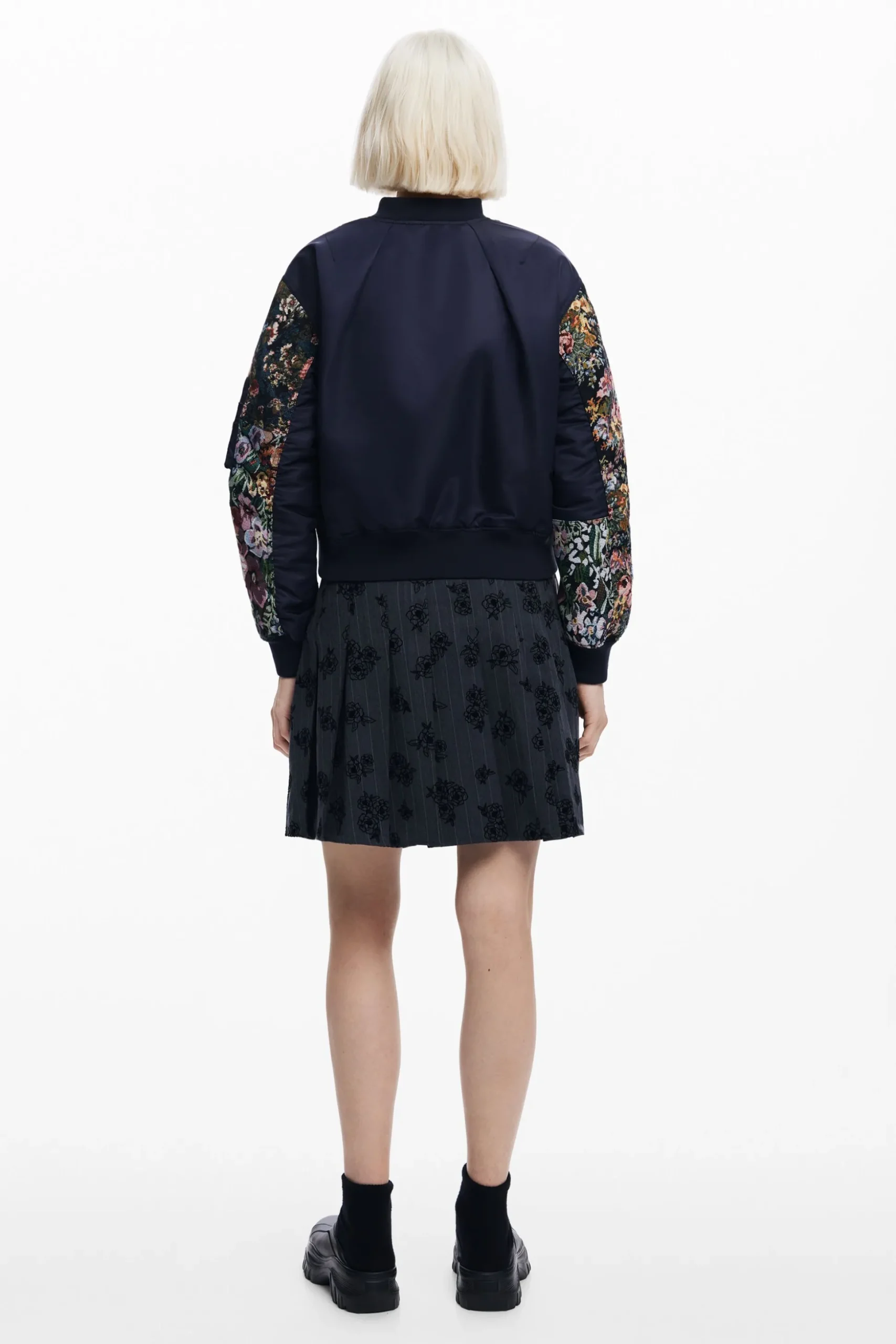 Printed bomber jacket