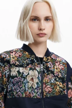 Printed bomber jacket