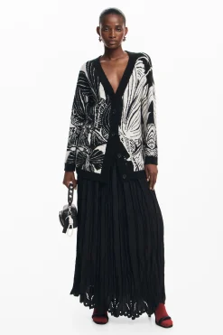 Printed cardigan
